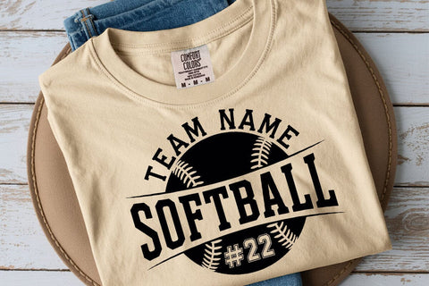 Softball SVG, Softball Team Logo Design SVG DesignDestine 