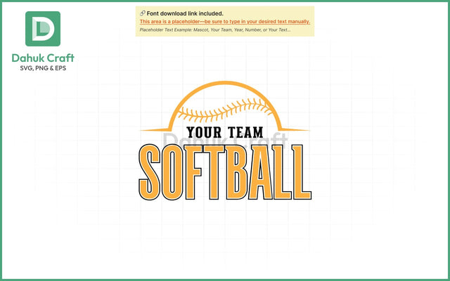 Softball Team Logo SVG Softball Mascot SVG PNG & EPS V11 SVG dahukdesign 