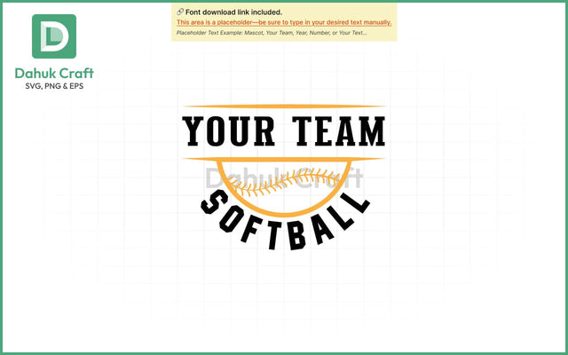 Softball Team Logo SVG Softball Mascot SVG PNG & EPS V2 SVG dahukdesign 