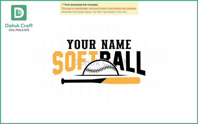 Softball Team Logo SVG Softball Mascot SVG PNG & EPS V6 SVG dahukdesign 