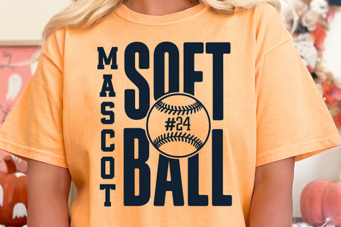 Softball Team Mascot SVG Template, Shirt Design SVG DesignDestine 