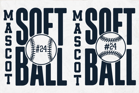 Softball Team Mascot SVG Template, Shirt Design SVG DesignDestine 