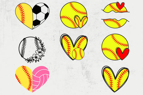 Softball Team SVG Bundle, Shirt Designs SVG DesignDestine 