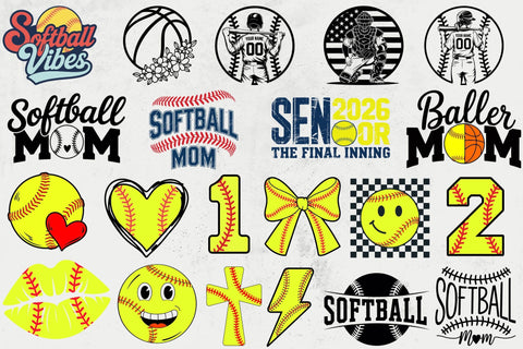 Softball Team SVG Bundle, Shirt Designs SVG DesignDestine 