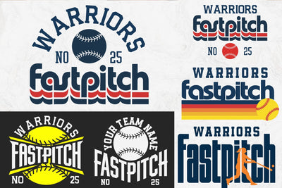 Softball Team Template, Custom Softball Svg, Fastpitch Svg, Bundle Svg Design SVG DesignDestine 