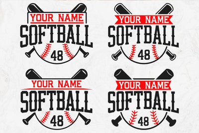 Softball team template svg, Softball logo design, Mascot Softball svg, Softball Mom, Softball Dad svg SVG DesignDestine 