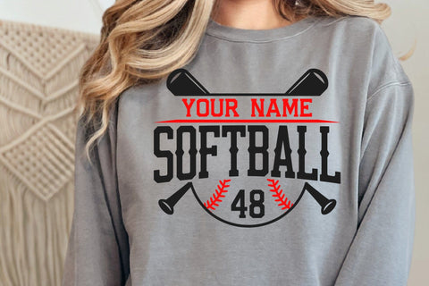 Softball team template svg, Softball logo design, Mascot Softball svg, Softball Mom, Softball Dad svg SVG DesignDestine 