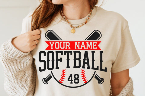 Softball team template svg, Softball logo design, Mascot Softball svg, Softball Mom, Softball Dad svg SVG DesignDestine 