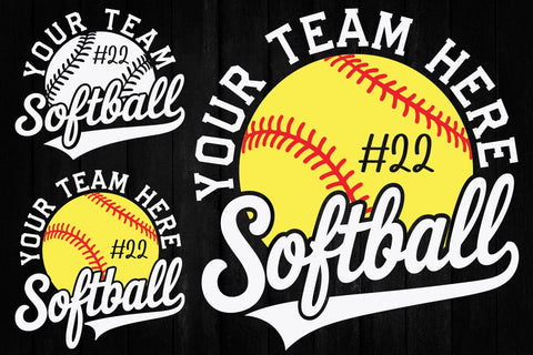 Softball Team Template Svg, Softball Shirt Png, Softball, Cricut Cut Files SVG DesignDestine 