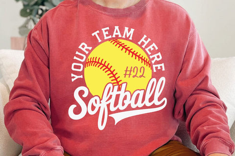 Softball Team Template Svg, Softball Shirt Png, Softball, Cricut Cut Files SVG DesignDestine 