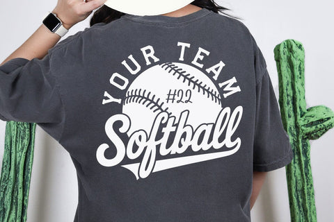 Softball Team Template Svg, Softball Shirt Png, Softball, Cricut Cut Files SVG DesignDestine 