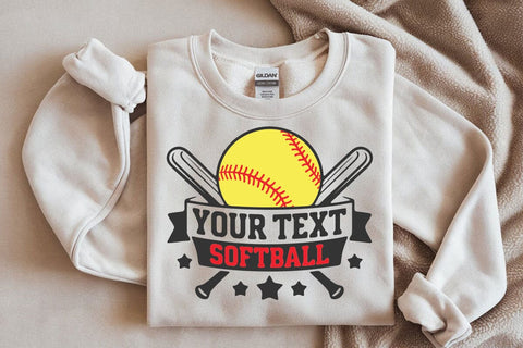 Softball Team Template Svg, Softball Team Shirts, Cricut Cut File, Logo, Silhouette , Softball Mom Svg, Team Logo Svg, Softball Mascot, Softball Player Svg SVG DesignDestine 