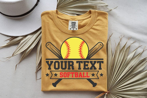 Softball Team Template Svg, Softball Team Shirts, Cricut Cut File, Logo, Silhouette , Softball Mom Svg, Team Logo Svg, Softball Mascot, Softball Player Svg SVG DesignDestine 