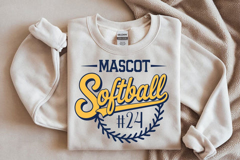Softball Team Template Svg, Softball Team Shirts, Cricut Cut File, Logo, Silhouette , Softball Mom Svg, Team Logo Svg, Softball Mascot, Softball Player Svg SVG DesignDestine 