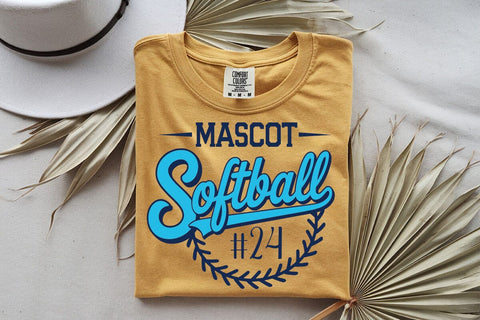 Softball Team Template Svg, Softball Team Shirts, Cricut Cut File, Logo, Silhouette , Softball Mom Svg, Team Logo Svg, Softball Mascot, Softball Player Svg SVG DesignDestine 