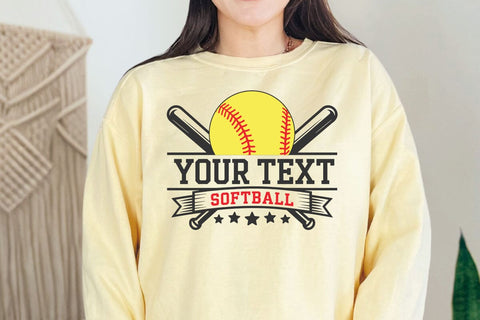Softball Team Template Svg, Softball Team Shirts, Cricut Cut File, Logo, Silhouette , Softball Mom Svg, Team Logo Svg, Softball Mascot, Softball Player Svg SVG DesignDestine 