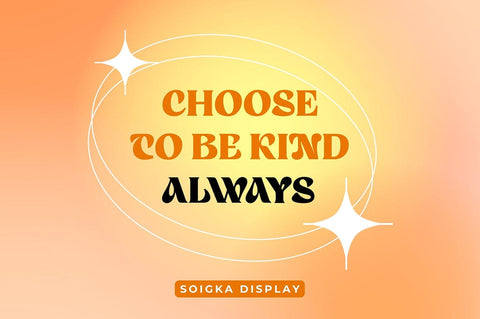 Soigka Display Font gatype 