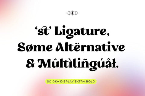 Soigka Display Font gatype 