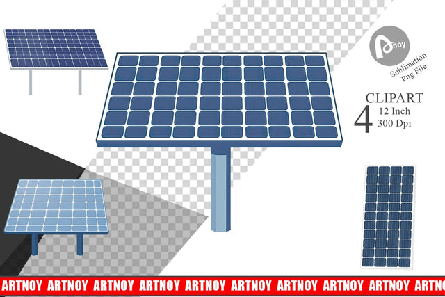 Solar Panel Clipart Sublimation artnoy 