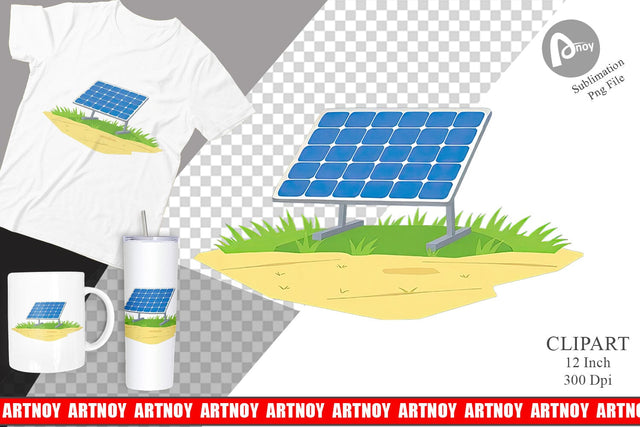 Solar Panel Clipart Sublimation artnoy 