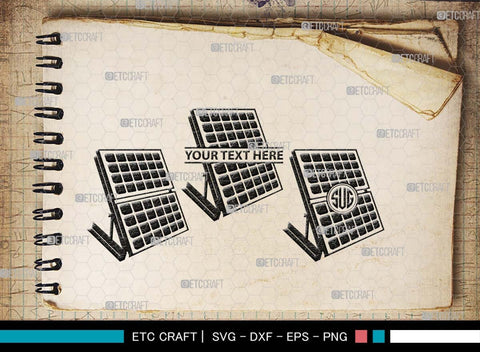 Solar Panel Monogram, Solar Panel Silhouette, Solar Panel SVG Bundle, Solar Svg, Renewable Energy Svg, Solar Panel Roof Svg, Solar Power Svg, SB00582 SVG ETC Craft 