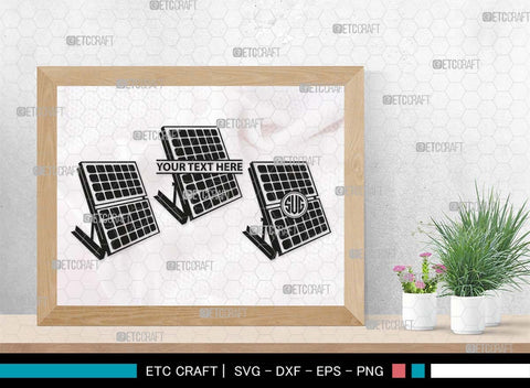 Solar Panel Monogram, Solar Panel Silhouette, Solar Panel SVG Bundle, Solar Svg, Renewable Energy Svg, Solar Panel Roof Svg, Solar Power Svg, SB00582 SVG ETC Craft 