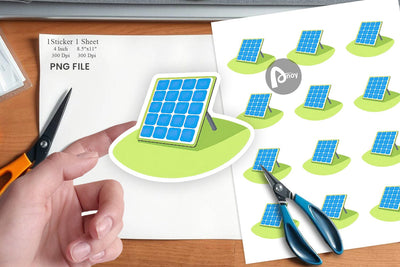 Solar Panel Sticker Sublimation artnoy 