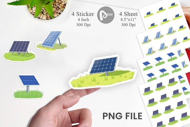 Solar Panel Sticker Sublimation artnoy 