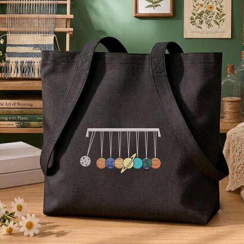 Solar System Newton's Cradle Embroidery Design – Planets Space Science Physics Machine Embroidery File Embroidery/Applique DESIGNS PatternFeed8 