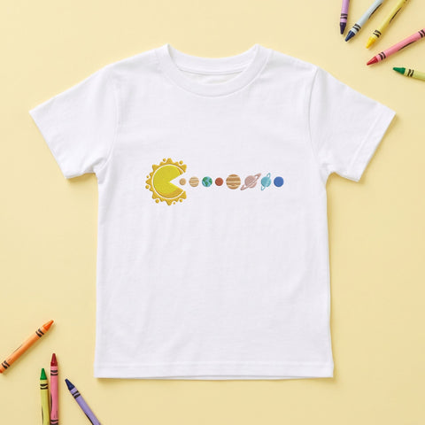 Solar System Pacman Embroidery Design – Funny Sun Eating Planets Space Machine Embroidery File, Astronomy Galaxy Design Embroidery/Applique DESIGNS PatternFeed8 