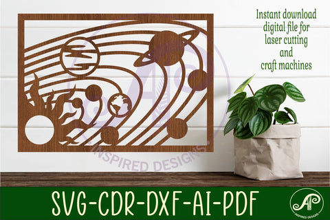 Solar system wall art sign, SVG file. vector space sign SVG APInspireddesigns 