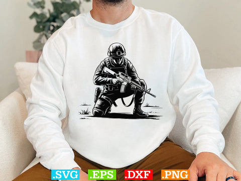 Soldier Svg Bundle, Veteran Soldier Svg, Military Army Clipart, Army Man Svg SVG Creativeart88 