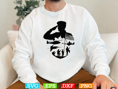 Soldier Svg Bundle, Veteran Soldier Svg, Military Army Clipart, Army Man Svg SVG Creativeart88 