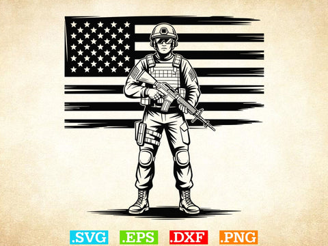 Soldier Svg Bundle, Veteran Soldier Svg, Military Army Clipart, Army Man Svg SVG Creativeart88 
