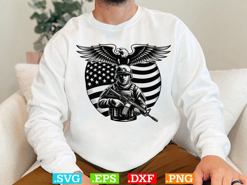 Soldier Svg Bundle, Veteran Soldier Svg, Military Army Clipart, Army Man Svg SVG Creativeart88 