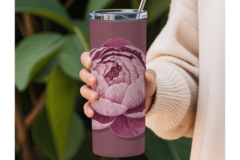 Solid Mauve 20oz Tumbler Wrap Sublimation DesignSVG 