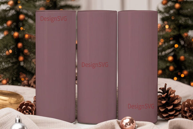 Solid Mauve 20oz Tumbler Wrap Sublimation DesignSVG 