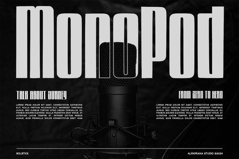 Solstice - Display Font Font Alpaprana Studio 