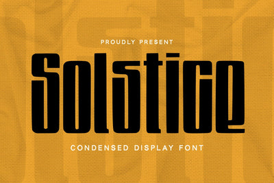 Solstice - Display Font Font Alpaprana Studio 