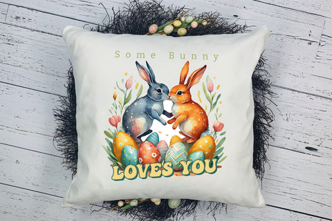 Some Bunny Loves You, Easter Sublimation Sublimation CraftLabSVG 