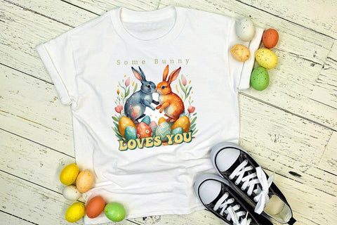 Some Bunny Loves You, Easter Sublimation Sublimation CraftLabSVG 