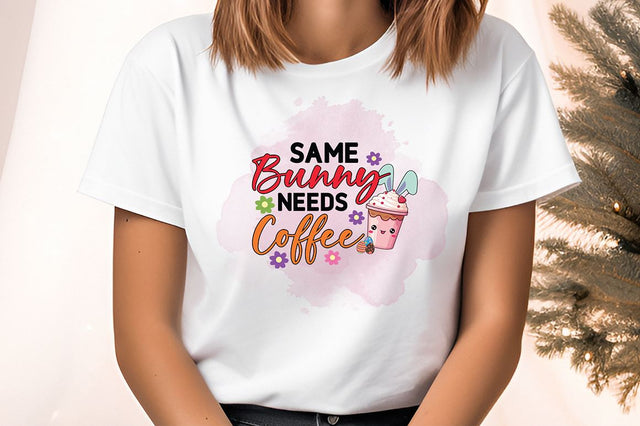 Some bunny needs coffee PNG Design Sublimation Designangry 