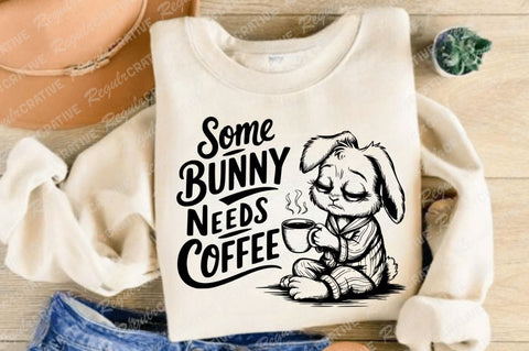Some Bunny Needs Coffee SVG Design SVG Regulrcrative 