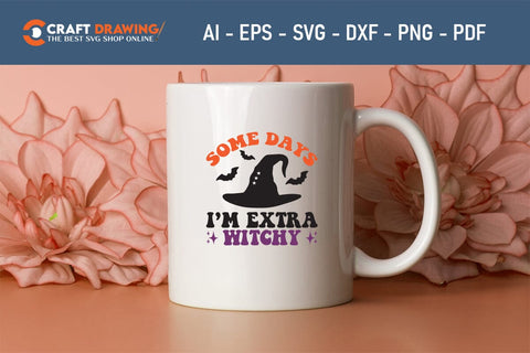 Some Days I`m Extra Witchy Some Days I`m Extra Witchy Halloween Svg, Halloween Png , Halloween Clipart, Ghost Svg, Halloween Shirt Svg, Hippie Svg, Retro Svg, Svg Bundle, Sublimation Designs SVG Debashish Barman 