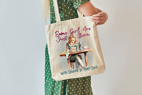 Some girl are just born with sewing Sublimation Design Sublimation Regulrcrative 