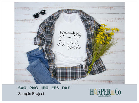 Somebunny Loves Me SVG PNG Cut EPS File SVG HarperNCo 