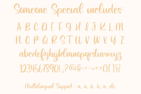 Someone Special, Cute Handwritten Font for Cricut, Cursive Handwriting for Wedding Decor Font Designing Digitals 