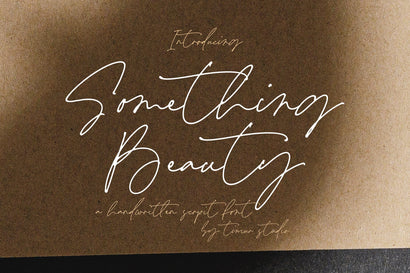 Something Beauty - Handwritten Script Font Font Timur type 