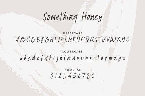 Something Honey Font Prasetya Letter 