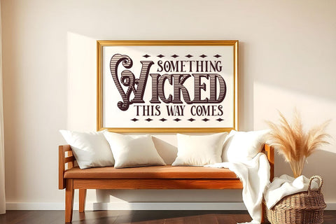 Something Wicked This Way Comes SVG For Gothic Halloween Sign Something Wicked SVG SVG DesignDestine 